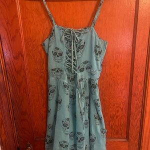 Royal Bones Blue Skull Dress